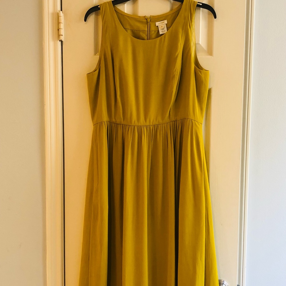 J Crew Womens Dress Color Mustard Size 10